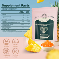 Shytrouy Vaginal Probiotics Gummies pineapple foil pack for on-the-go flavor.