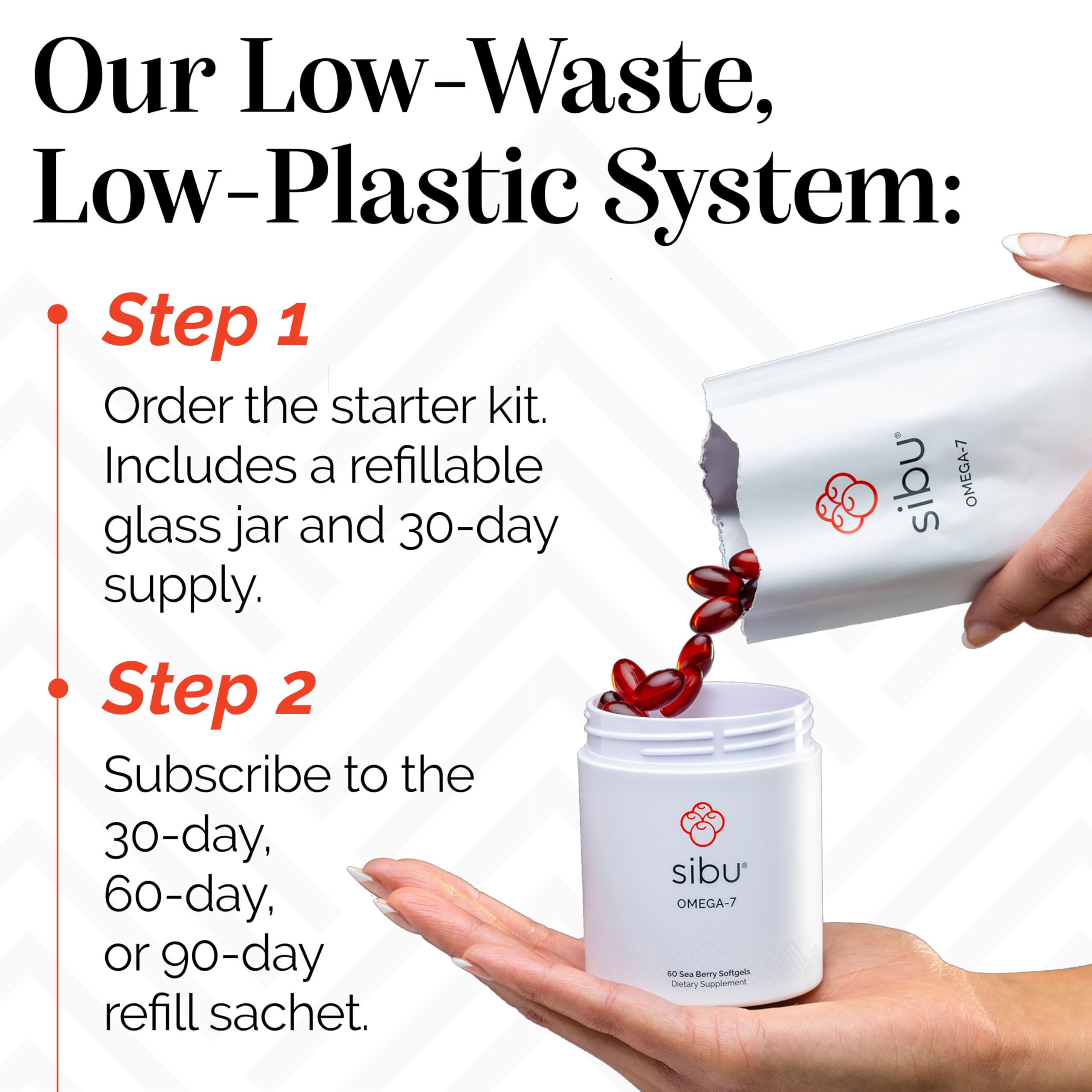 Sibu bottle angled view showcasing premium packaging and convenient storage.