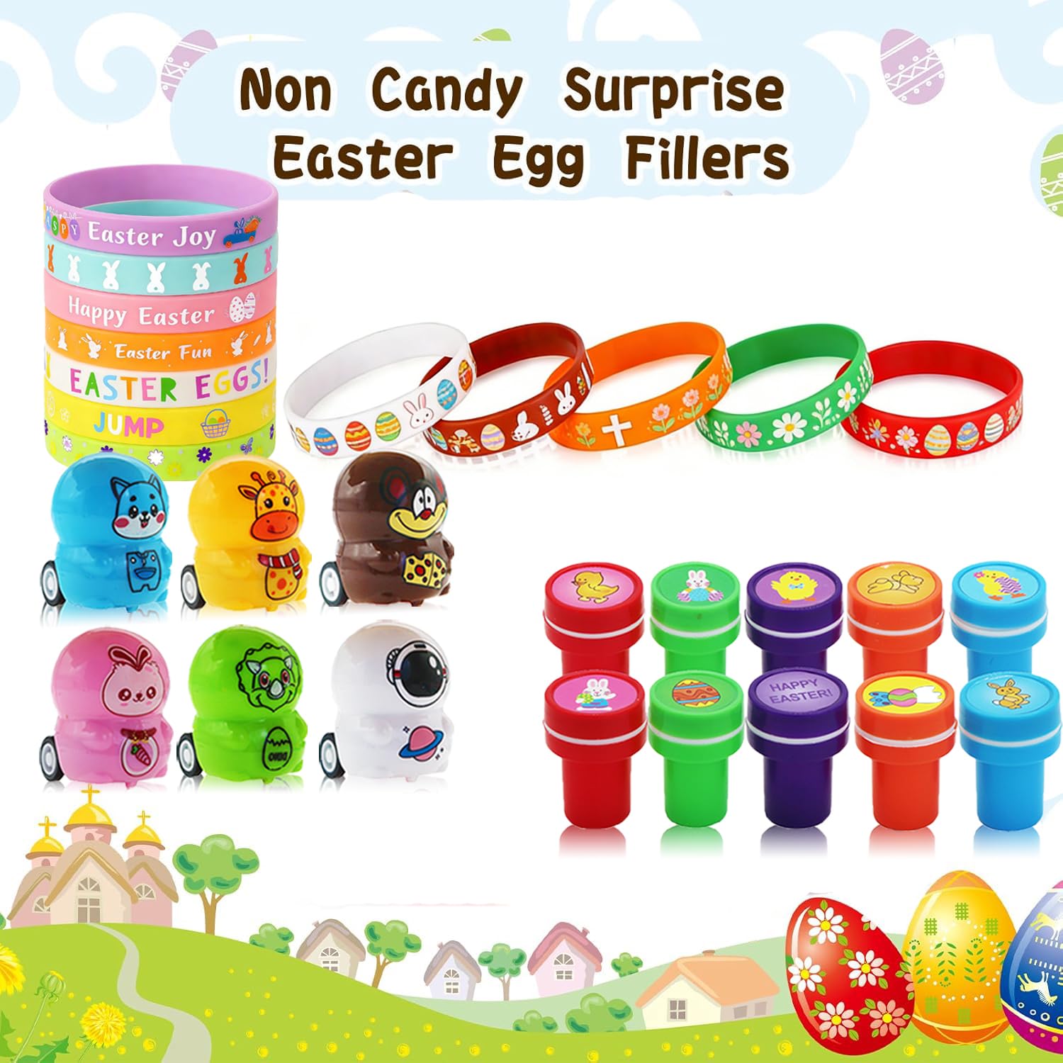Sibucor Easter fillers slap bracelets offer quick fashion accents for kids.