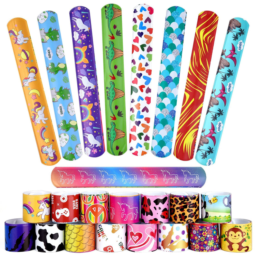 Sibucor mini rings and slap bracelets promote focus during activities.