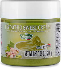 SICANIA premium pistachio cream in a 7oz jar, ideal for rich spreads.
