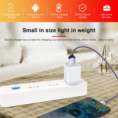 Sicodo fast charging adapter compact design for quick top-ups