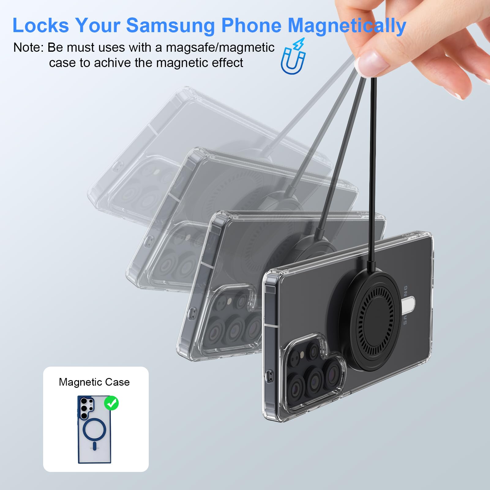 Sicodo 4ft included cable with USB-C and USB-A ports for flexibility.