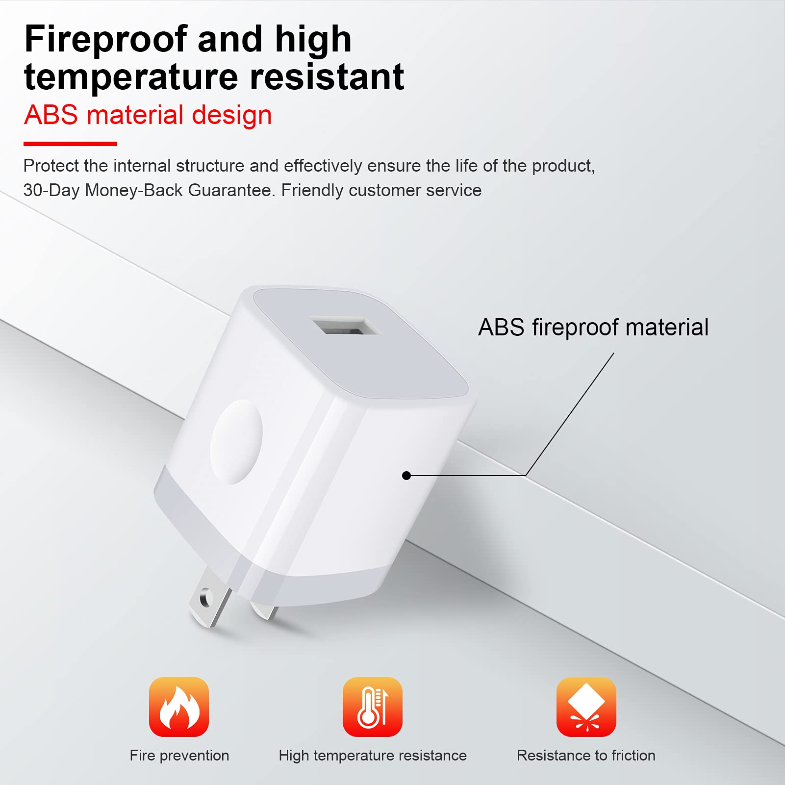Sicodo safety-certified wall charger with overheating protection