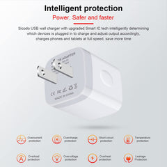 Sicodo travel USB charger with lightweight, durable exterior