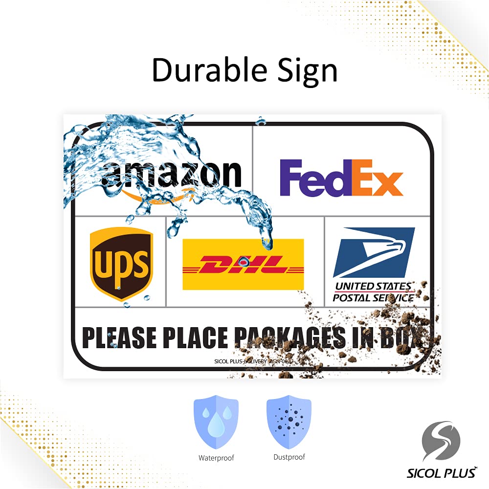 SICOL Plus adhesive-back sign easily attaches to walls for clear instructions.