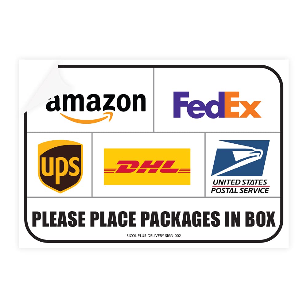 SICOL Plus sign in use shows precise delivery guidance for packages.