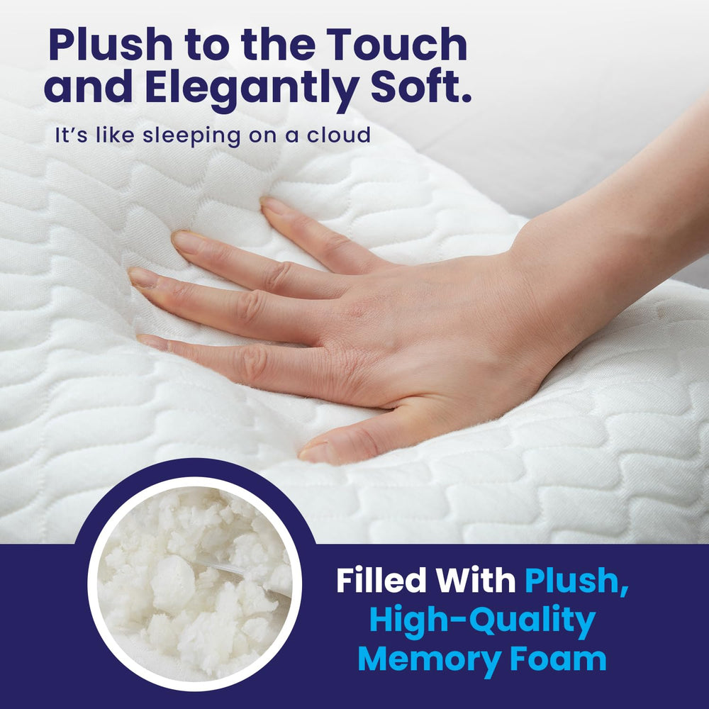Machine-washable cover simplifies upkeep and freshness.