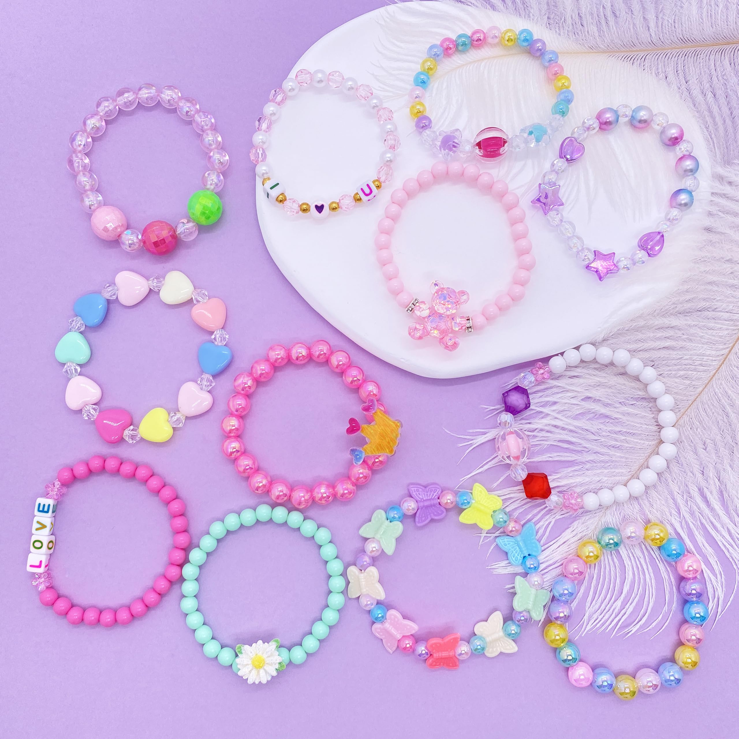 SIELEVIN heart-crown bracelet set, charming accessories for birthdays and dress-up moments