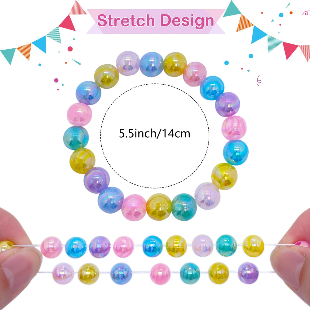 SIELEVIN 5.5-inch stretchy bracelets, easy on/off for active kids