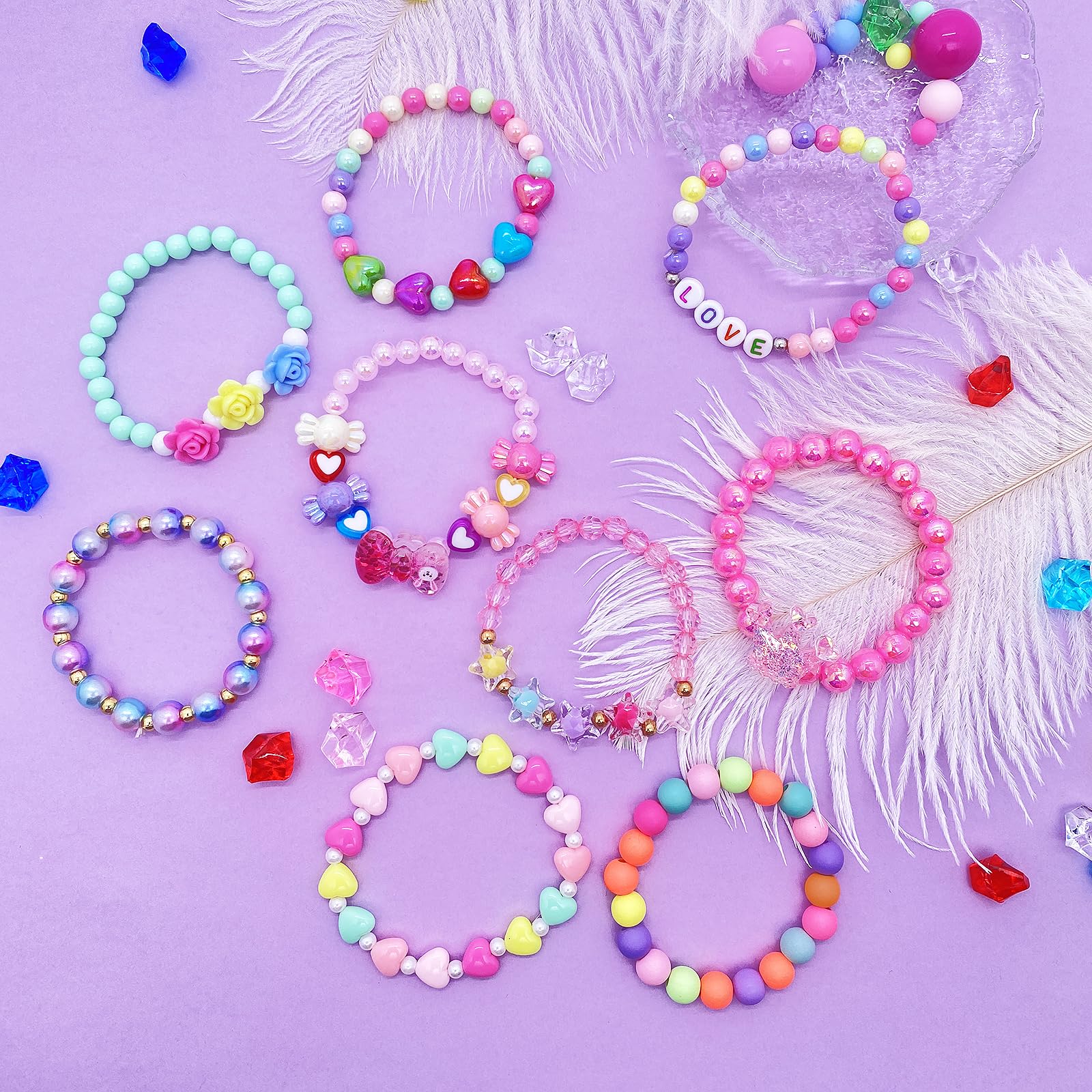 SIELEVIN colorful crystal star bracelet adds sparkle to party looks