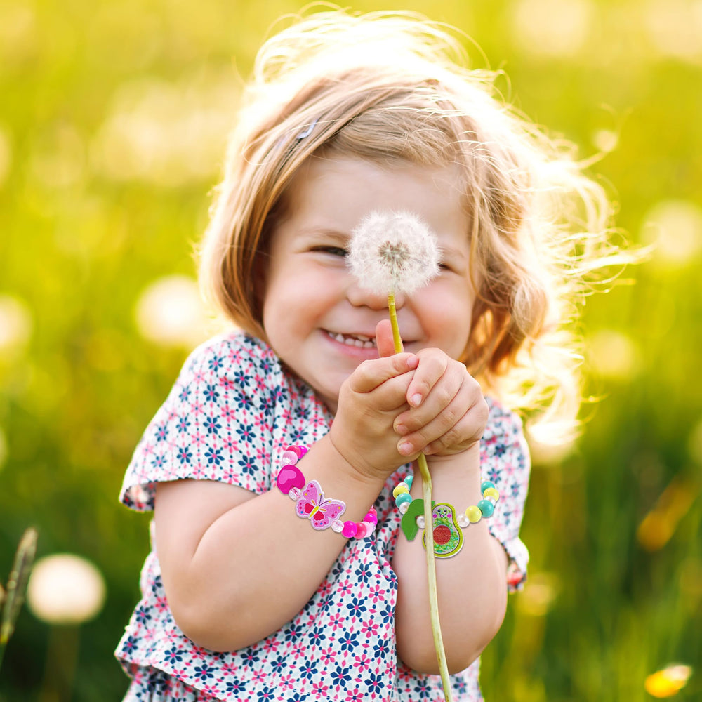 SIELEVIN kid-friendly elastic bracelets, easy on and off.
