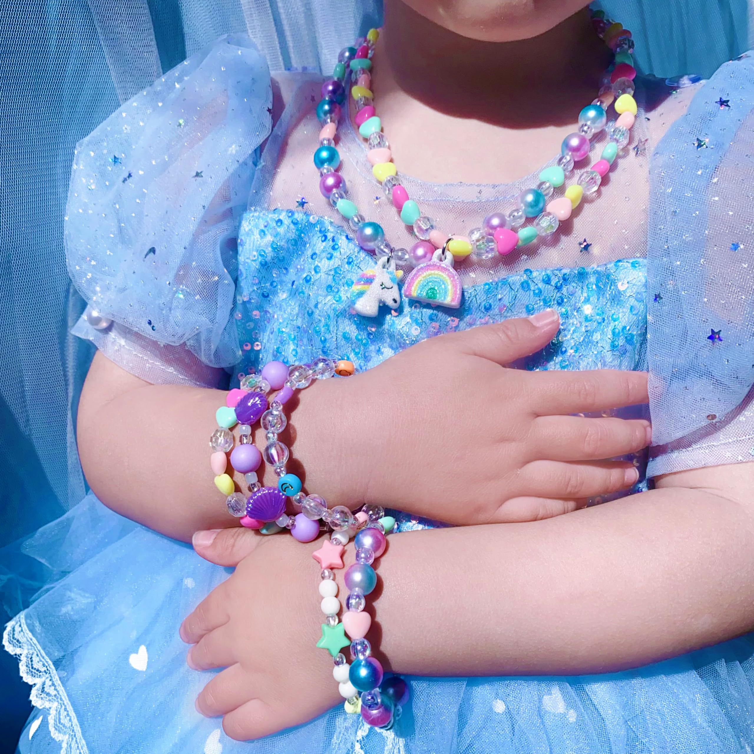 SIELEVIN star pendant bracelet, charming accessory for imaginative princess play