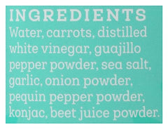 Siete Botana Traditional sauce label close-up with clean ingredients.