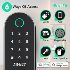 Sifely 6-in-1 keyless entry panel offering versatile access methods.