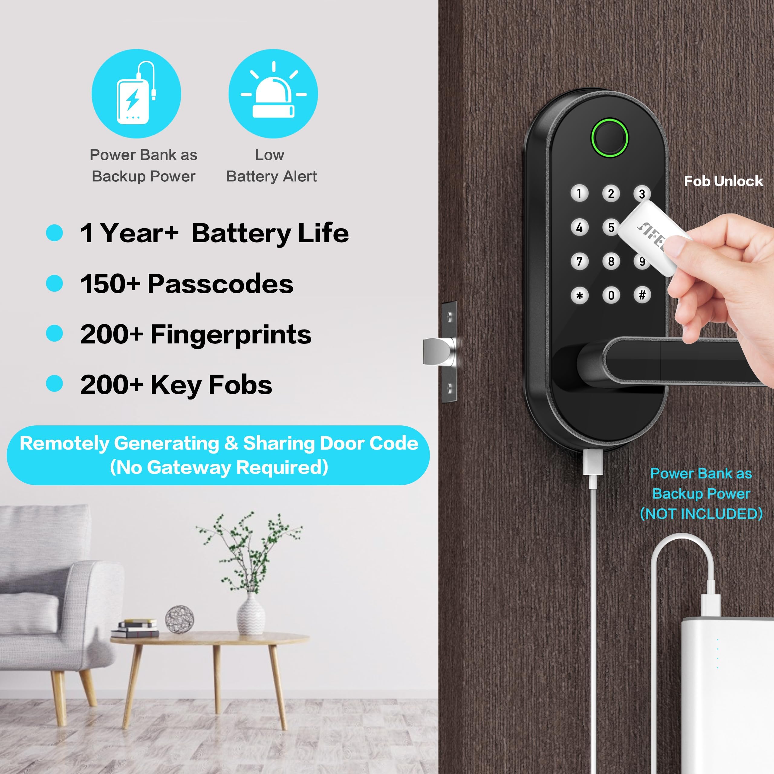 Sifely Bluetooth control app lets you manage codes and access logs