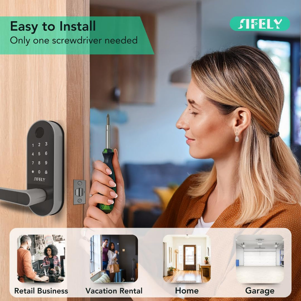 Sifely DIY installation on a standard door for a fast upgrade.