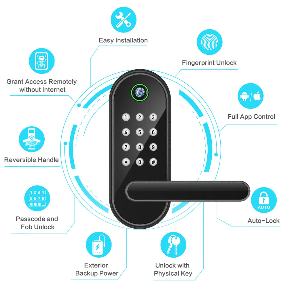 Sifely keypad entry on front door ensures secure guest access
