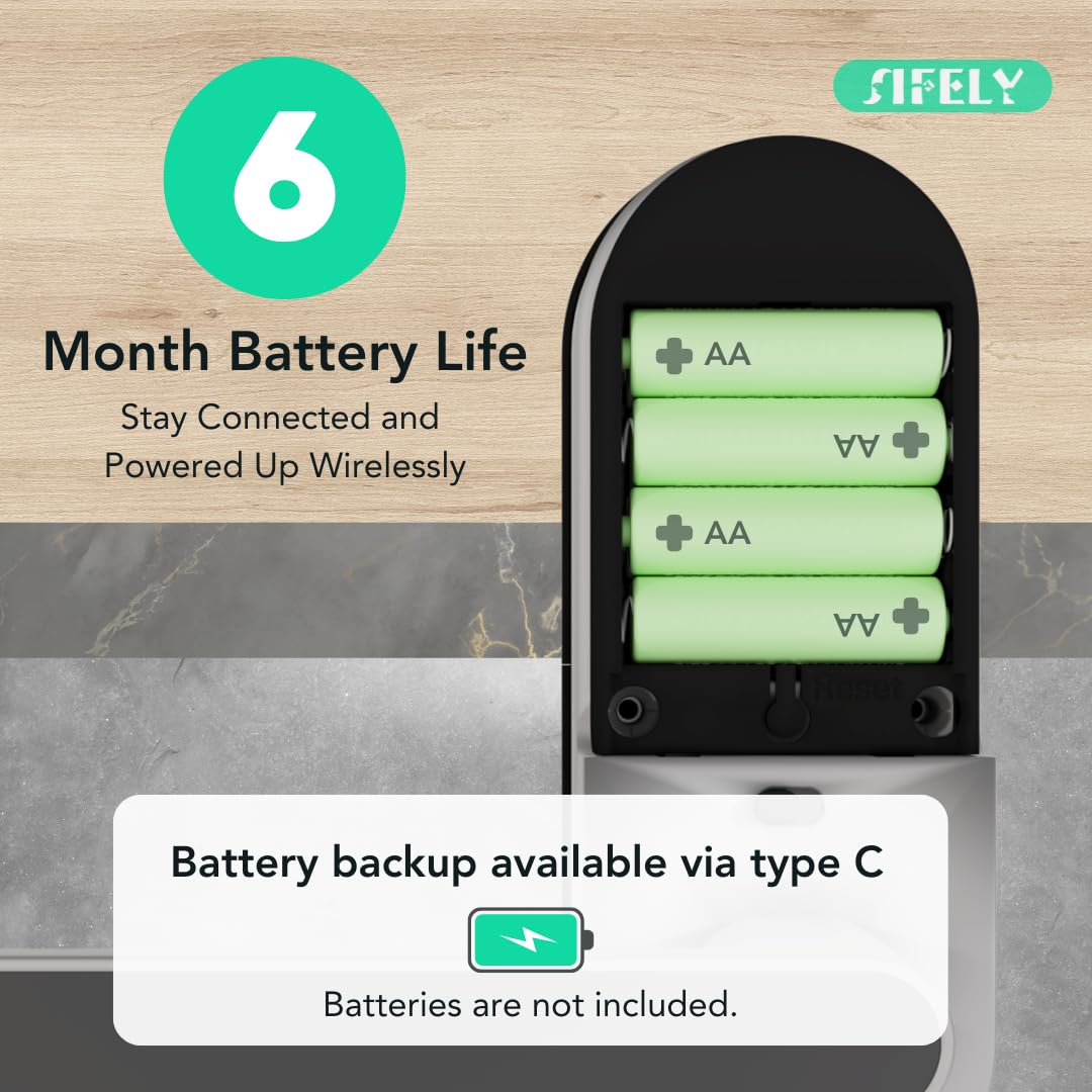 Sifely long battery life with low-power alerts.
