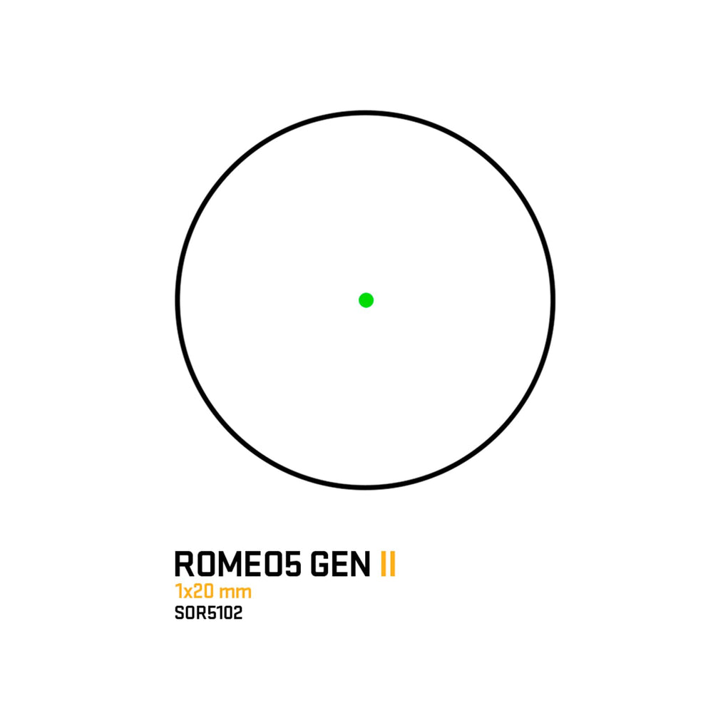 SIG SAUER ROMEO5 GEN II 2 MOA green dot emission supports precise aiming