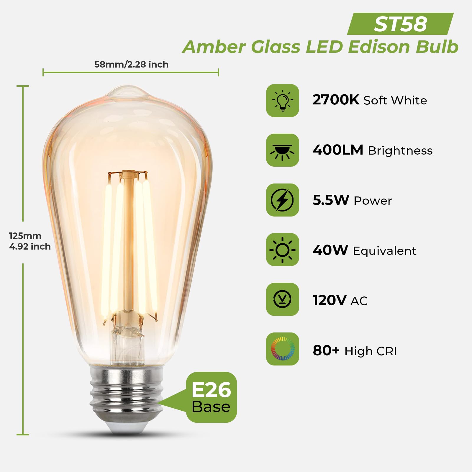 Sigalux warm 2700K soft white glow ideal for cozy living rooms