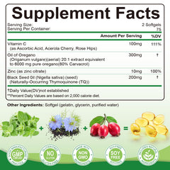 Signilife oregano oil softgel close-up highlighting carvacrol-rich formula for immune resilience