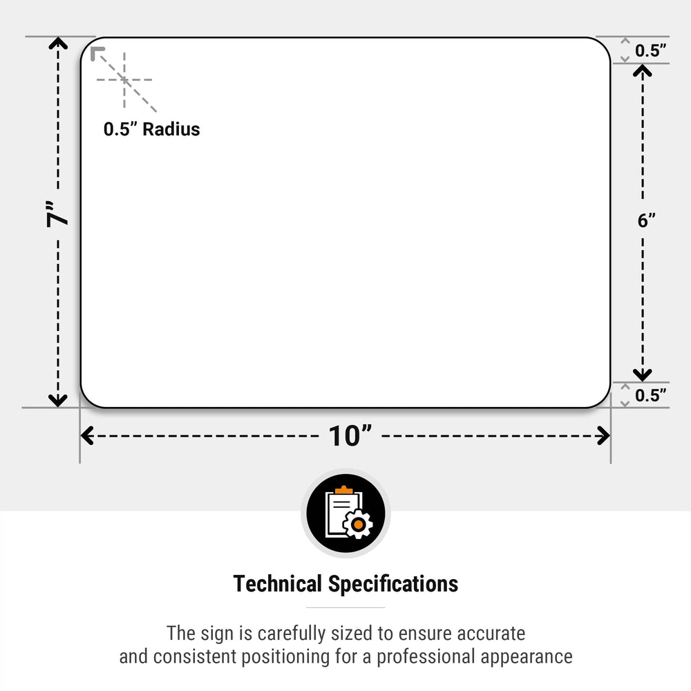 Sigo Signs clear delivery instructions improve driver awareness at your door.