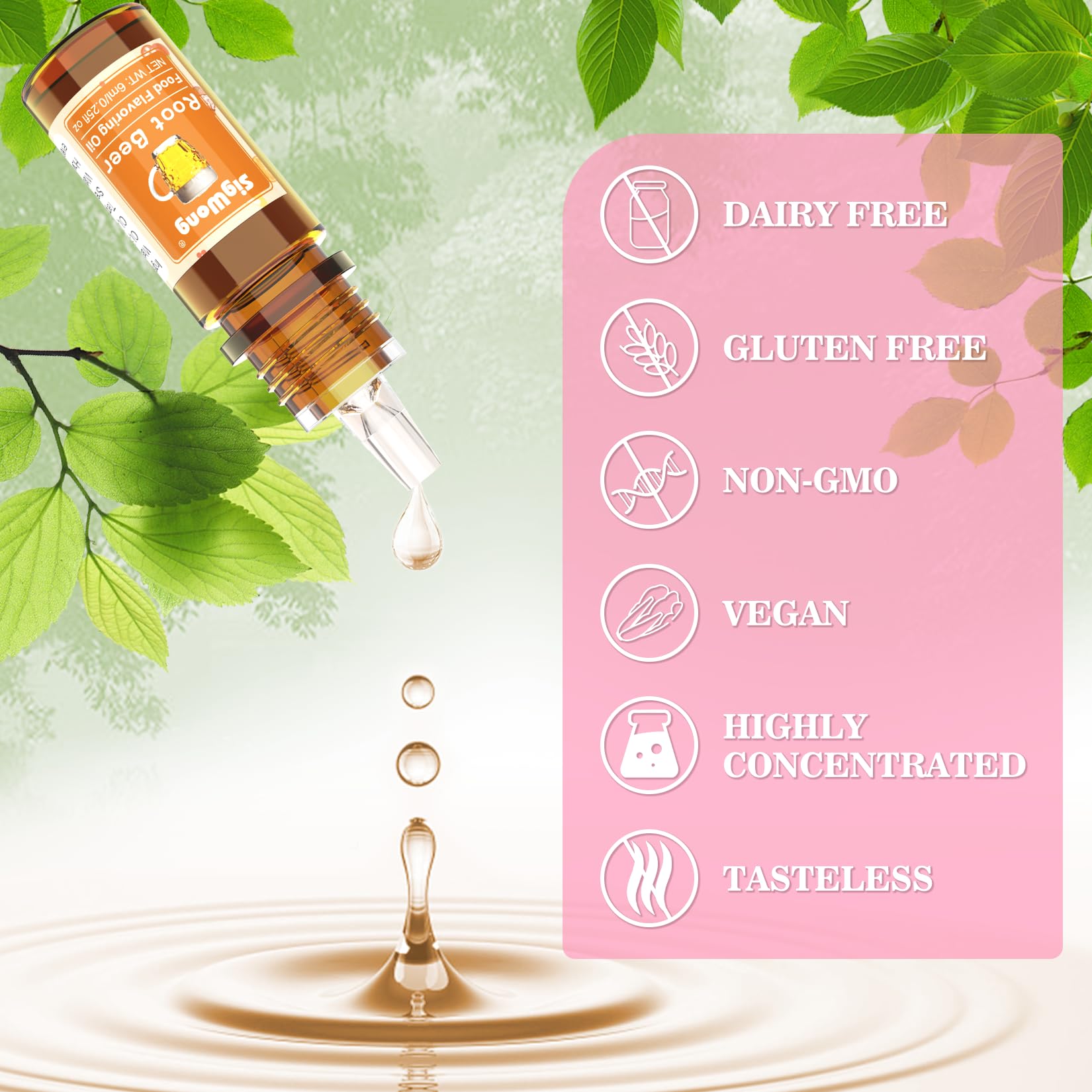 SigWong pineapple flavoring oil bottle pour for baking and candy coating