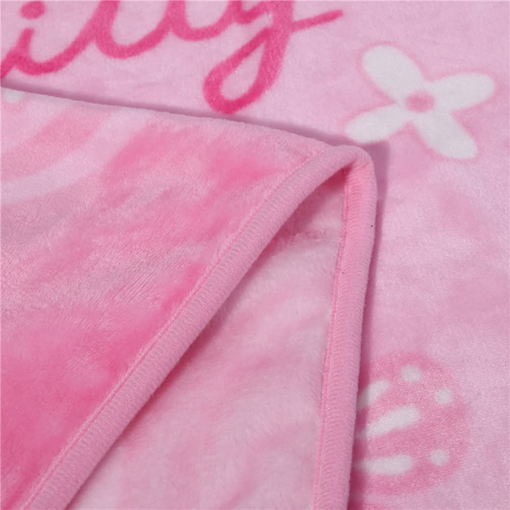 SIKYUCOR pink blanket fabric close-up highlights plush softness