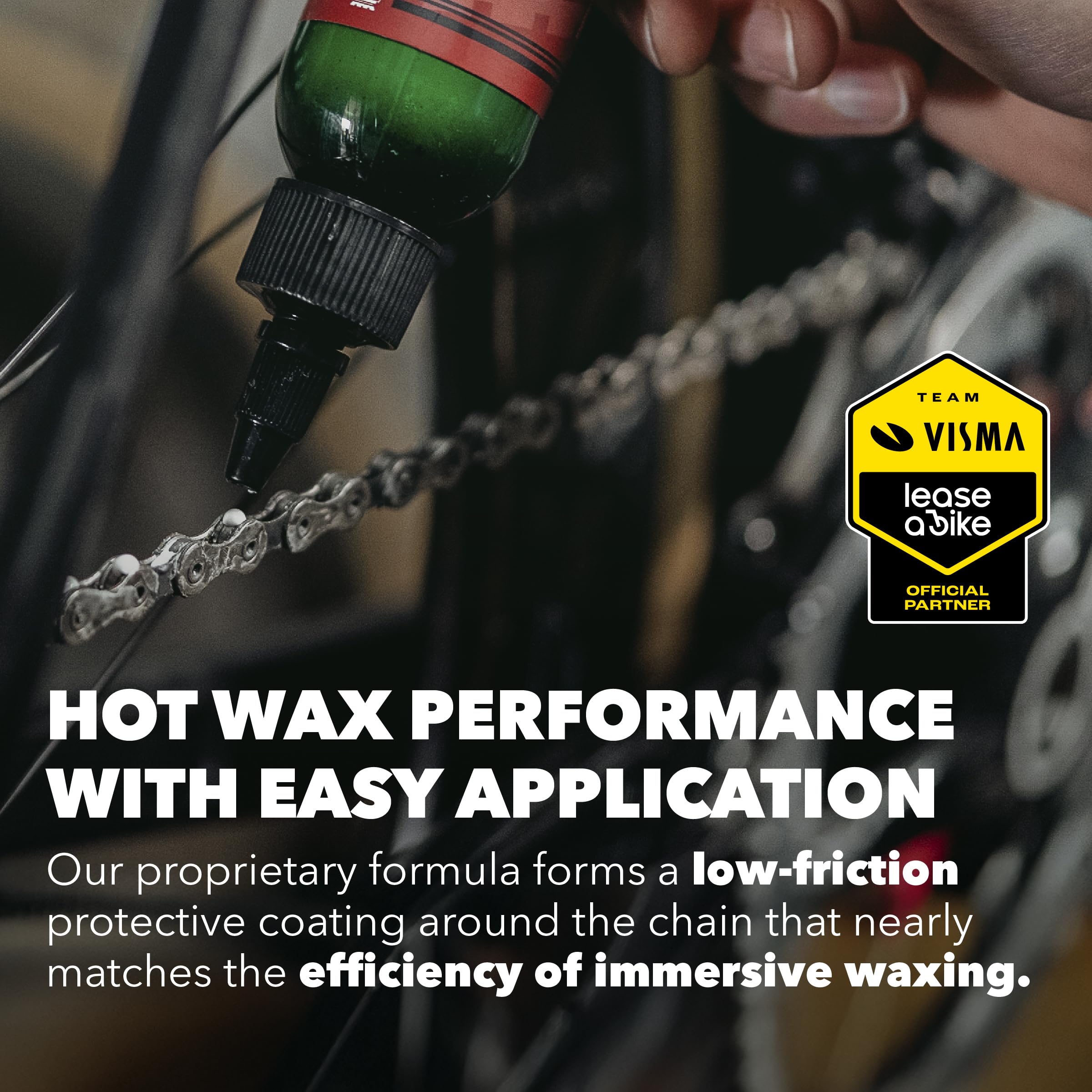 SILCA Super Secret Bike Chain Lube drying on the chain after application