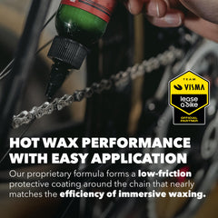 SILCA Super Secret Bike Chain Lube drying on the chain after application