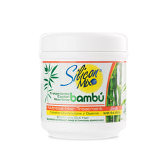 Silicon Mix Bamboo Nourishing Hair Treatment bottle offers rich conditioning for smooth, hydrated hair