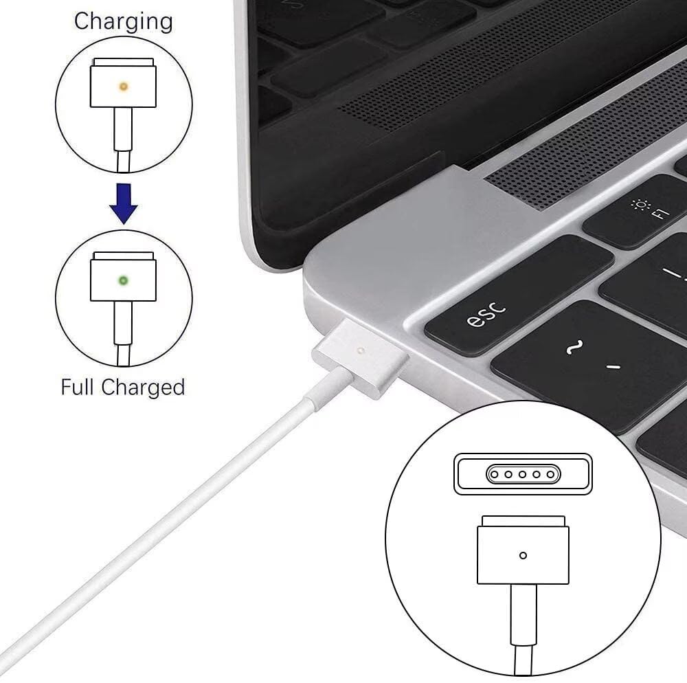 SiliconV MacBook Air T-tip connector close-up for reliable charging on older models