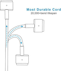 SiliconV MacBook Pro charger compatible with 13 and 15-inch models from 2012–2015