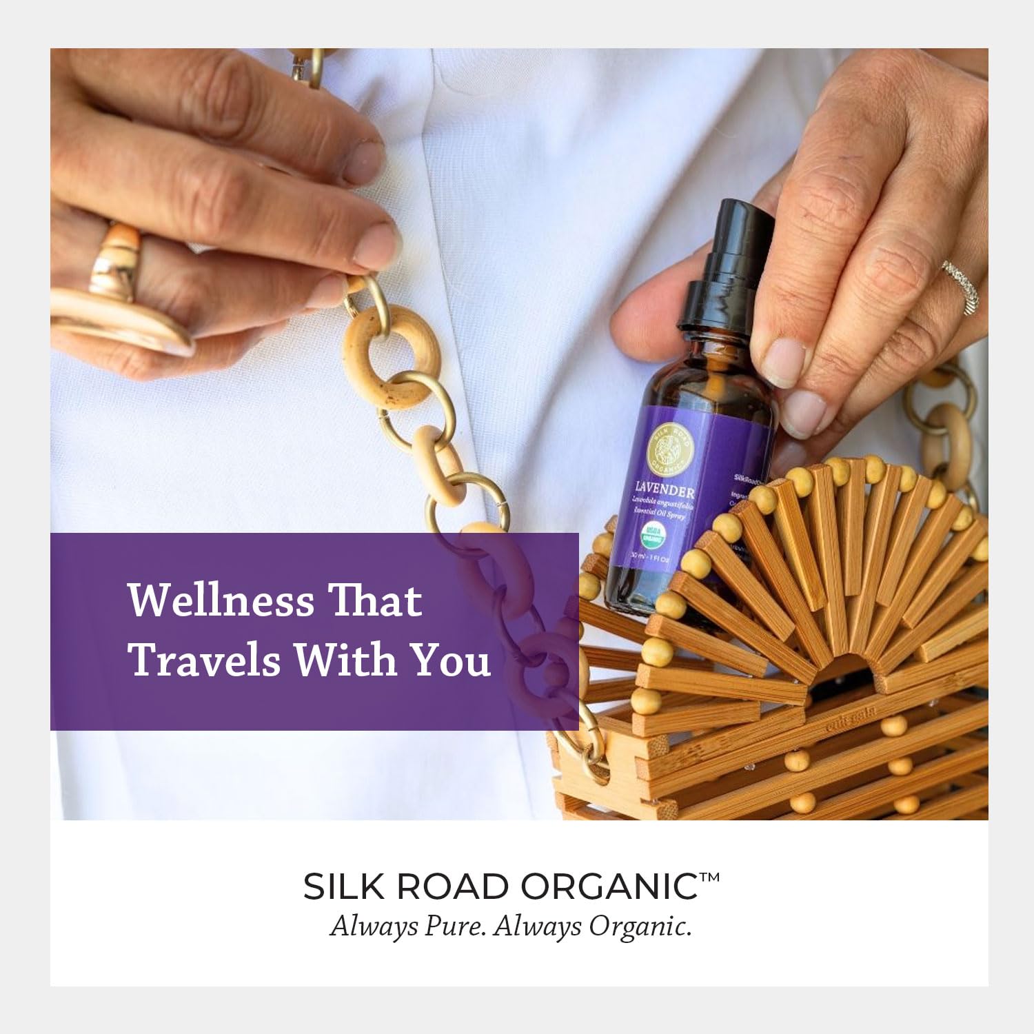 After-shower use with Silk Road Organic Lavender Spray for refreshed skin