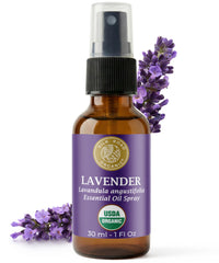 Silk Road Organic Lavender Spray bottle ready for aromatherapy routines