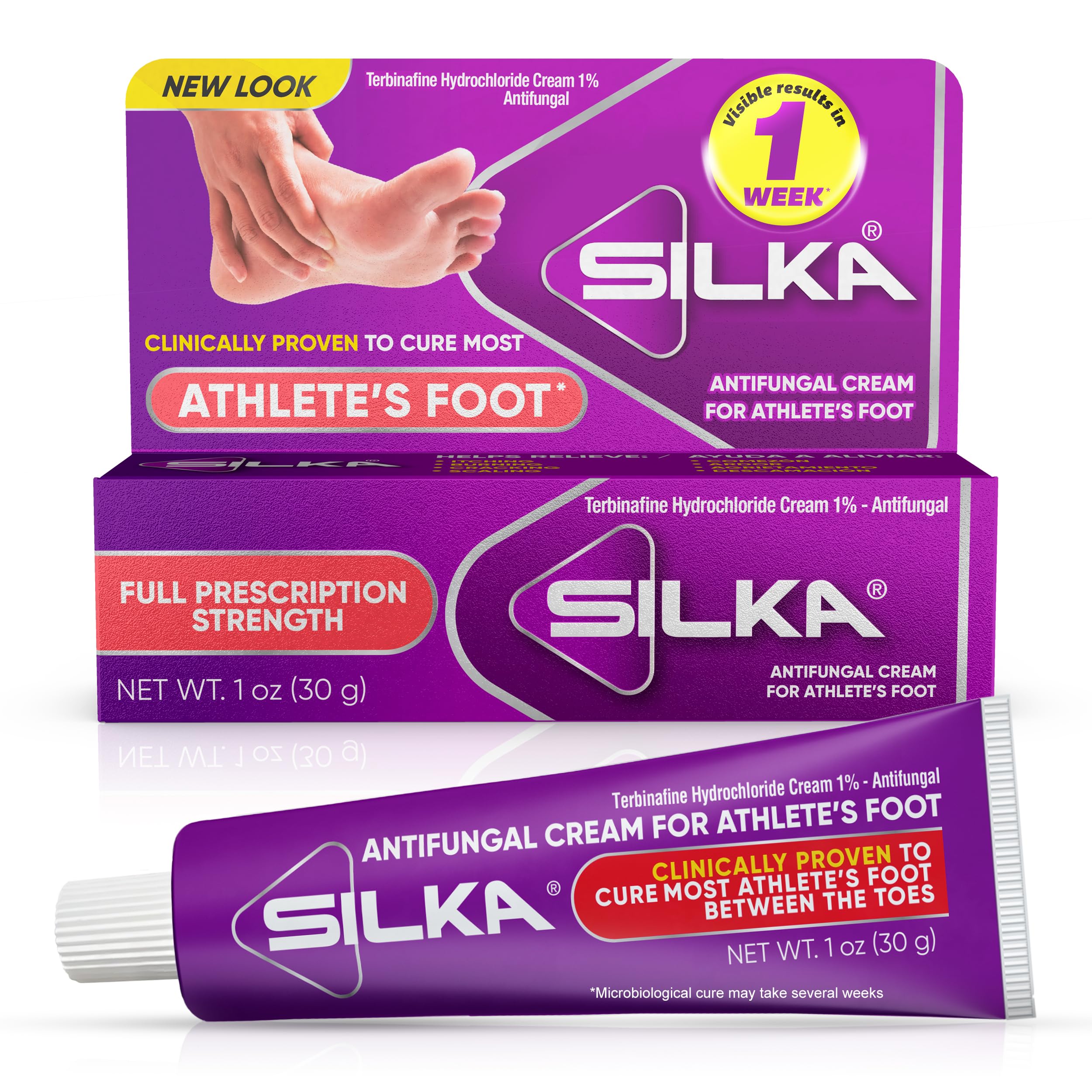 Silka Anti-Fungal Cream bottle front for quick relief