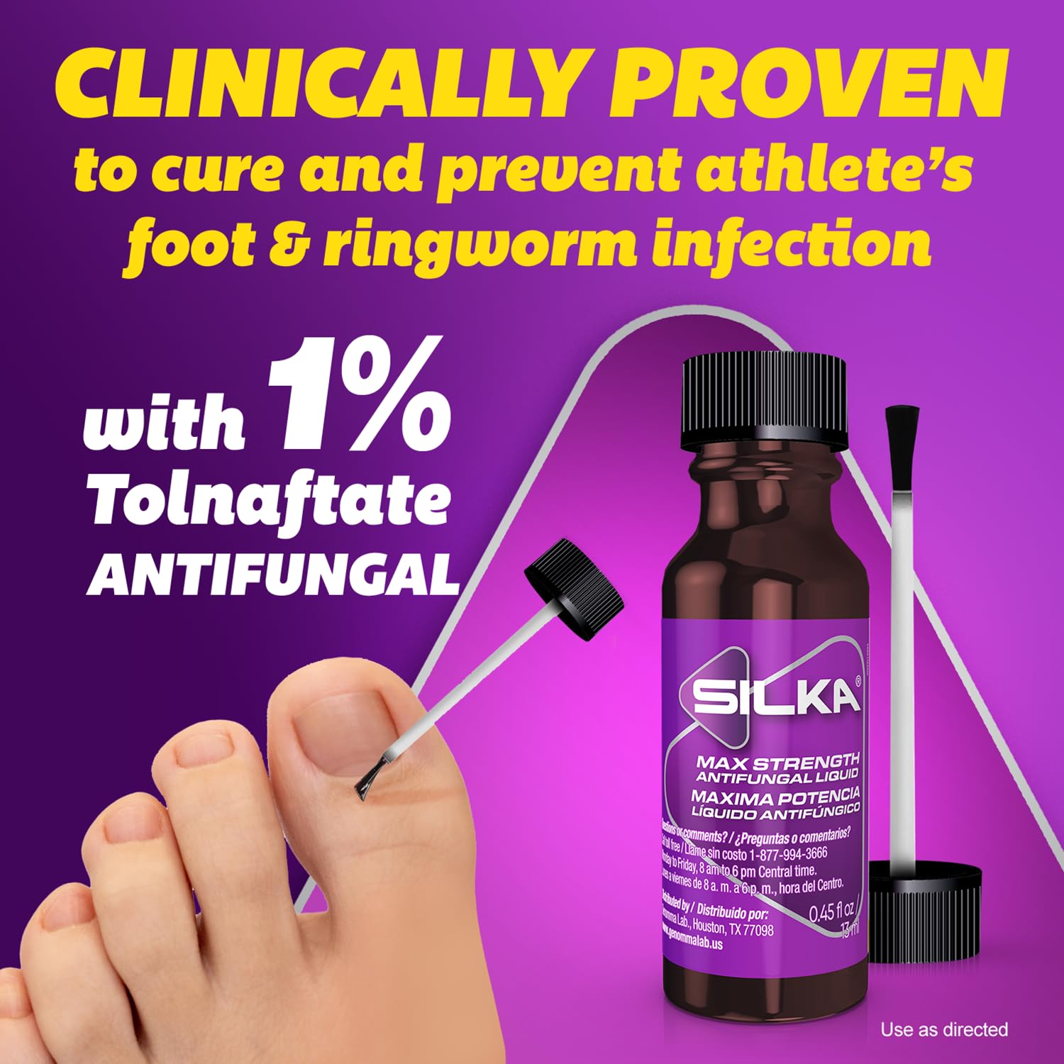 Silka Antifungal Cream tube designed for rapid comfort.