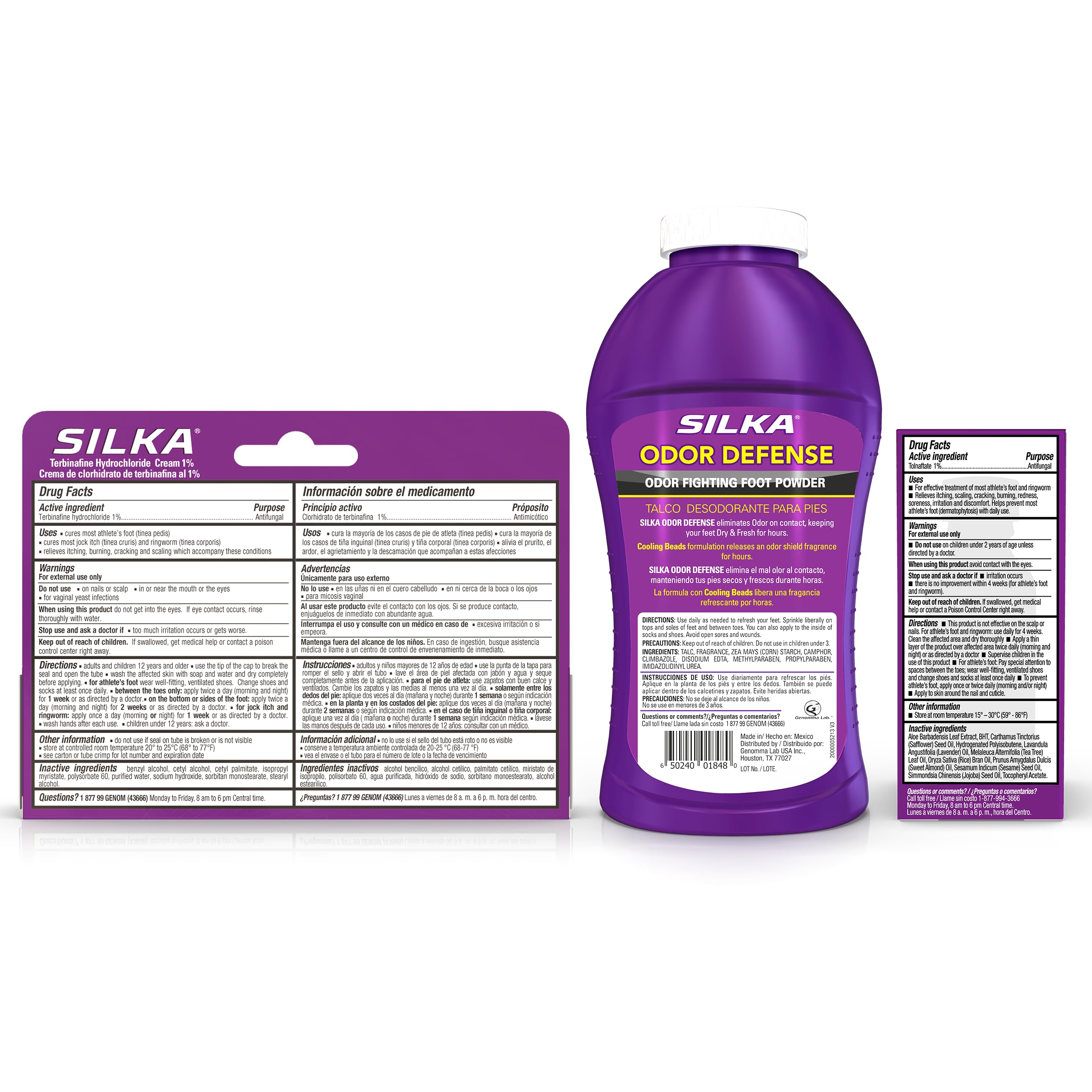 Silka Antifungal Liquid label close-up with clear branding.