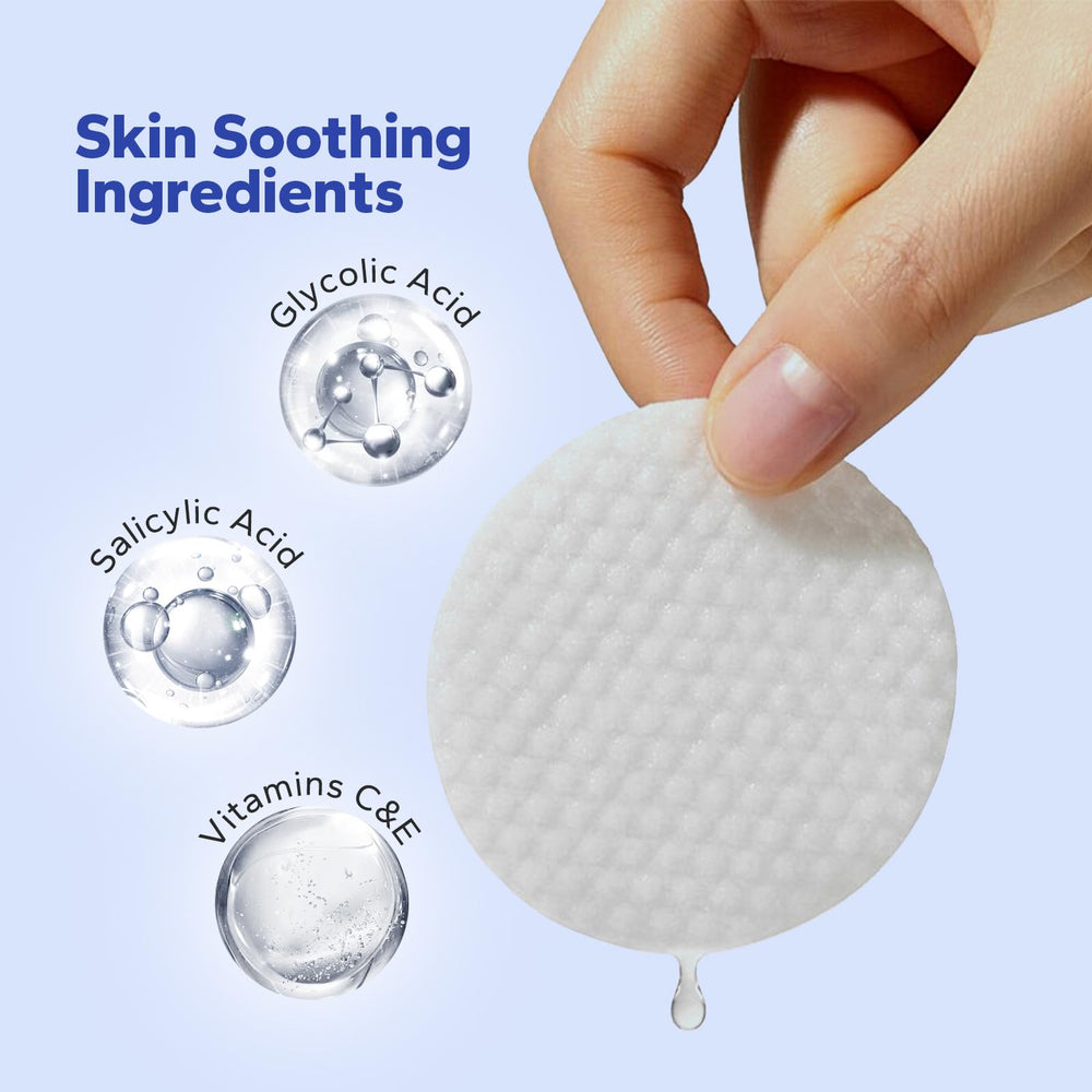 SilkyShark Glycolic Pads in hand ready for daily exfoliation
