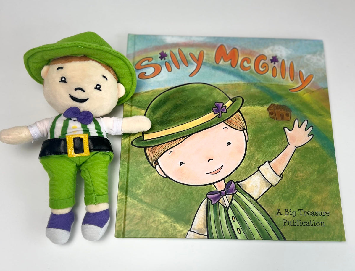 Silly McGilly book and plush set cover, spark imaginative storytime and gift-ready appeal