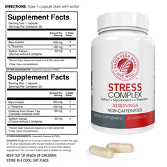 Close-up of Silver Fern Stress Complex capsules for mood and sleep care.