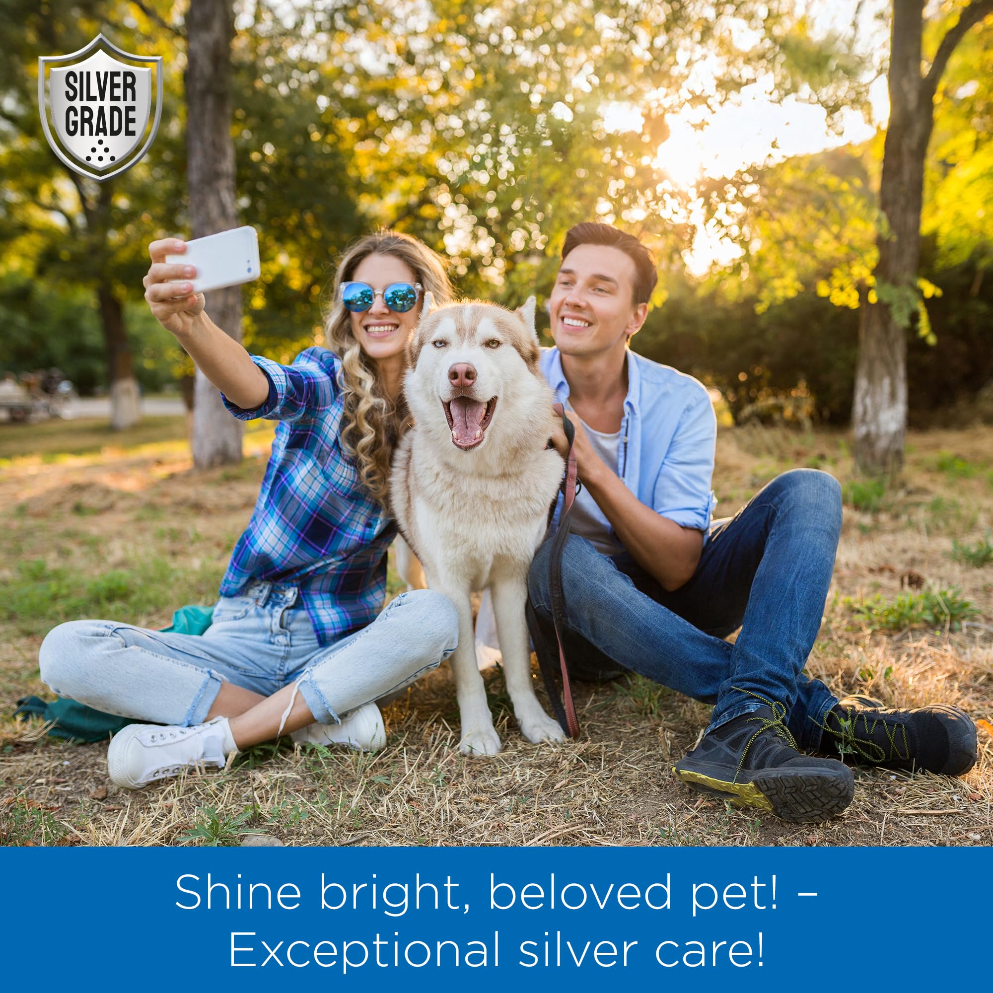 SILVER GRADE safe, additive-free formula for pet wound management.