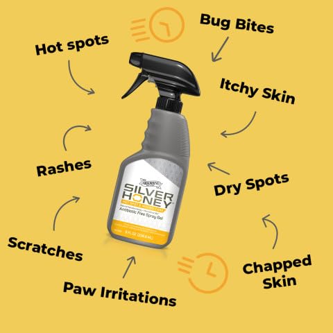 Silver Honey applied to a hot spot on a pet.