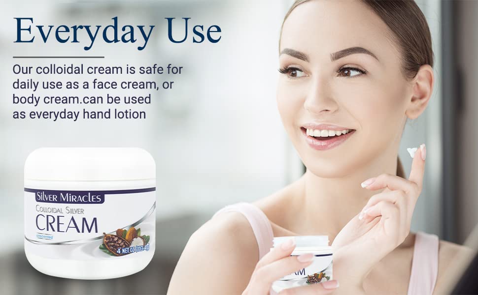 Silver Miracles burn and sun care application on skin