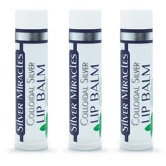Silver Miracles lip balm texture shown; creamy glide and quick absorption.