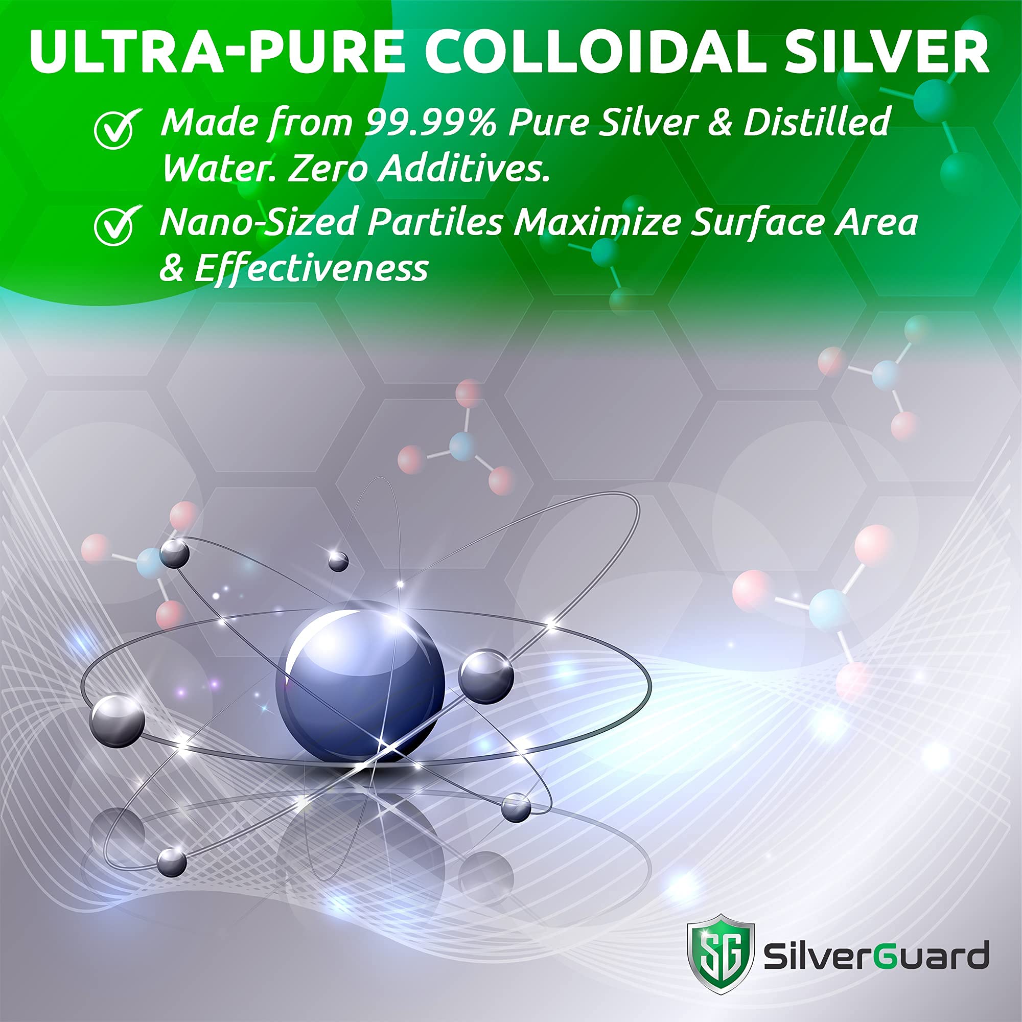SilverGuard colloidal silver eye solution for gentle ocular care
