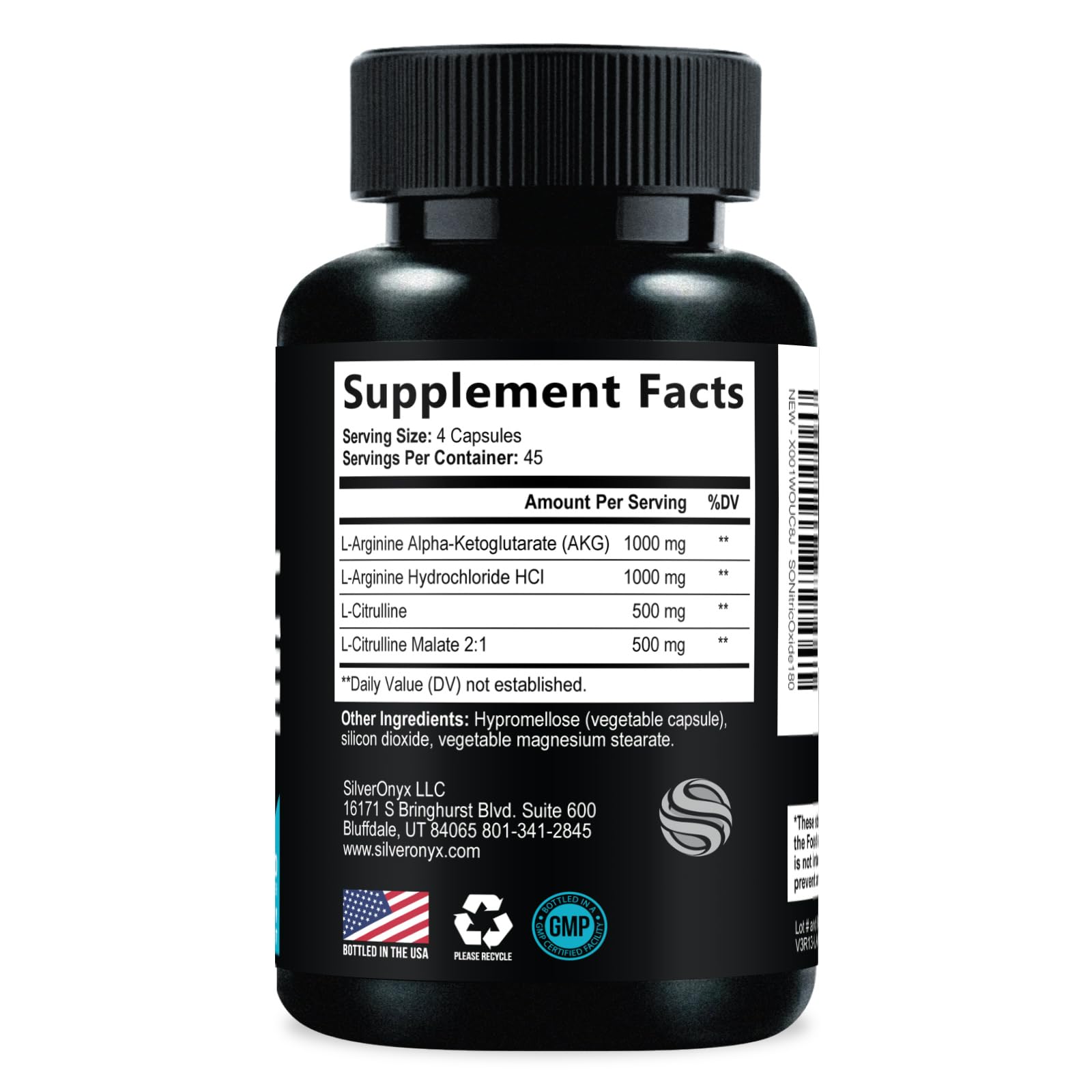 SilverOnyx packaging and label display for informed purchase