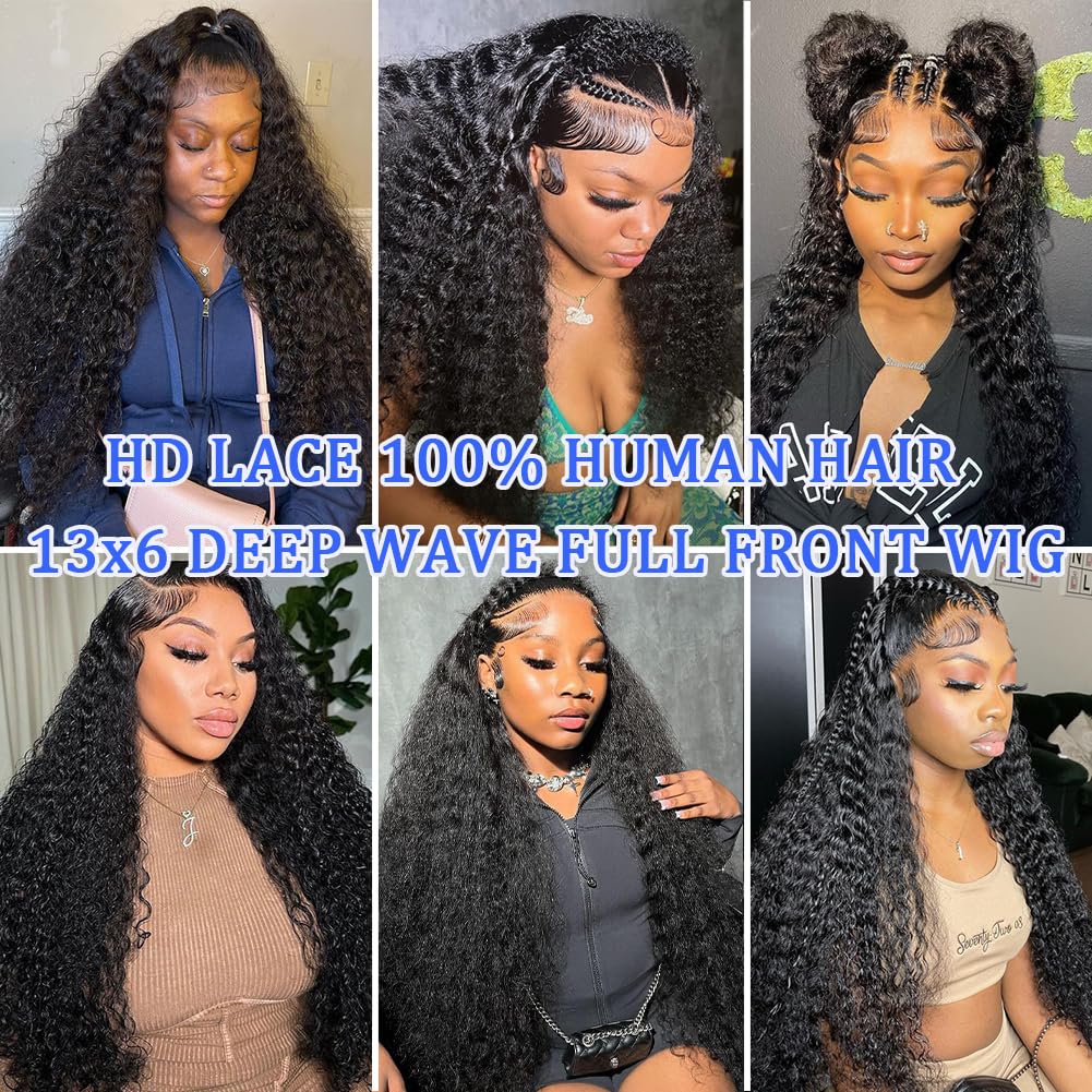 Simeider Brazilian human hair deep wave color options for customization.