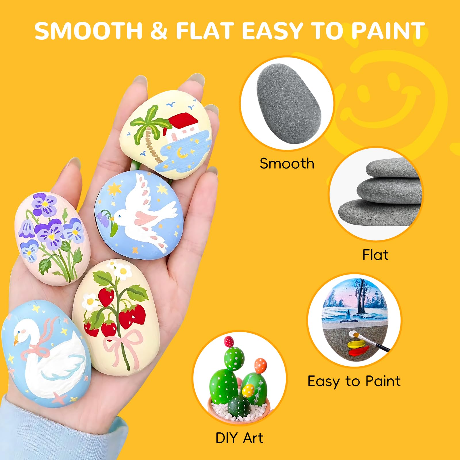 Simetufy varied sizes from 1.2 to 3.5 inches support diverse art ideas